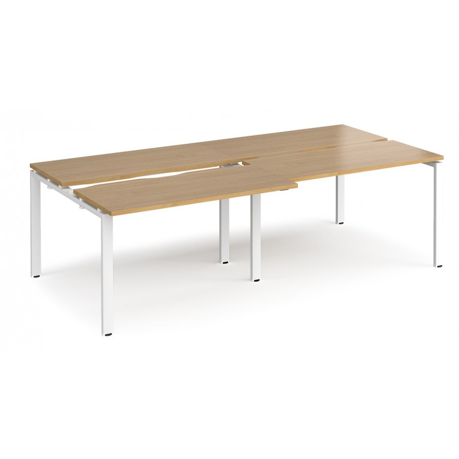 Adapt 1200mm Deep Sliding Top Double Back to Back Bench Desk